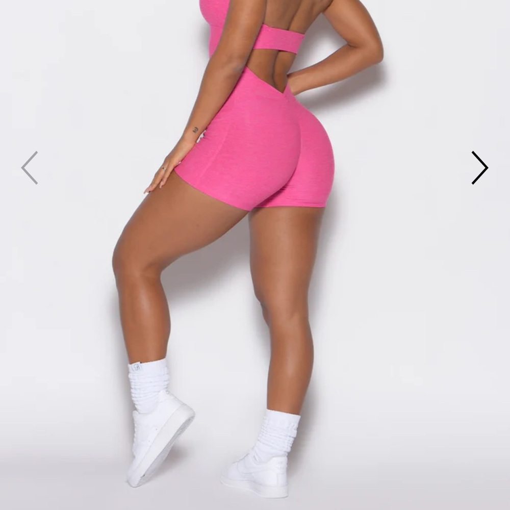 Bombshell Sportswear Pink Athletic Shorts
